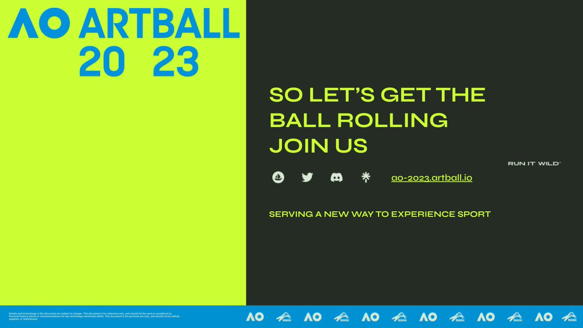 New Membership benefits. New precedents. Ongoing value

This is the future of ArtBall

Are you in? 🎾

👀LITEPAPER: bit.ly/3VYE09r