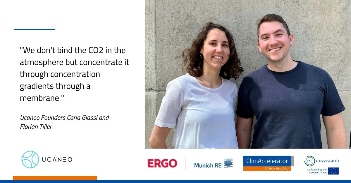 ClimAccelerator & Climate Innovators (@climatetalent) on Twitter photo Ucaneo is developing the world's first Direct Air Capture (#DAC) technology based on the power of enzymes and biology.
The #startup was supported by <a href="/MunichRe/">Memenich Re</a> & @ERGOGroup in the Carbon Removal #ClimAccelerator.
Interview w/ Co-Founder Florian Tiller ➡️bit.ly/3V5qKhX Ucaneo is developing the world's first Direct Air Capture (#DAC) technology based on the power of enzymes and biology.
The #startup was supported by <a href="/MunichRe/">Memenich Re</a> & @ERGOGroup in the Carbon Removal #ClimAccelerator.
Interview w/ Co-Founder Florian Tiller ➡️bit.ly/3V5qKhX