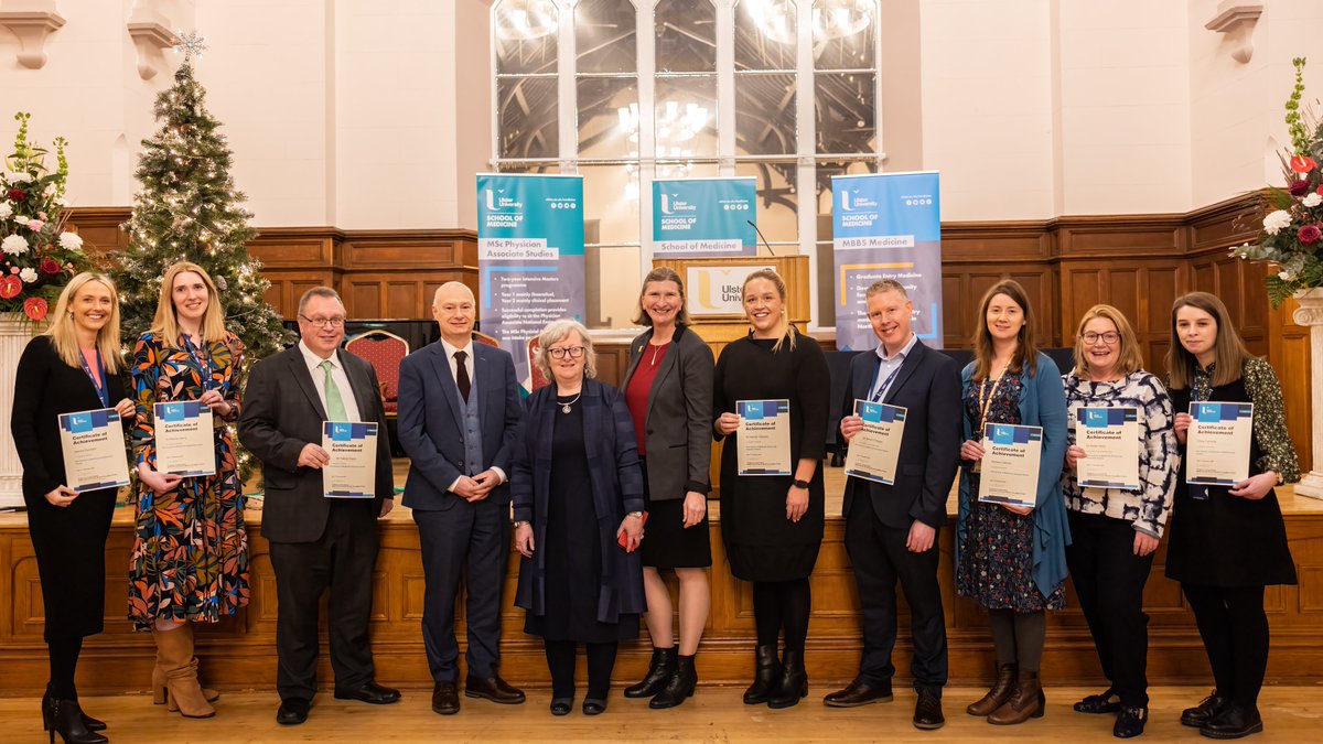 UlsterUniMed's tweet photo. Earlier this month, we celebrated our first ever @UlsterUniMed #StudentAwards recognising #medicalstudents,#physicianassociatestudents, staff and placement leads who have went #aboveandbeyond with @UlsterUni values #integrity #collaboration #inclusion #enhancingpotential https://t.co/IrYhYf8Le2