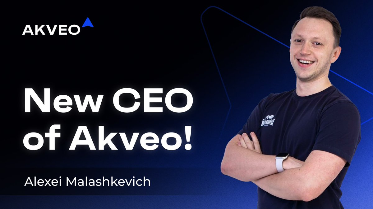 akveo's tweet photo. We are pleased to announce the appointment of Alexei Malashkevich as the new Chief Executive Officer of Akveo. We believe that Alexei is an excellent fit for the company, with the combination of skills to lead the business in 2023. #newceo #ceo #announcement https://t.co/PY3ql5OVer