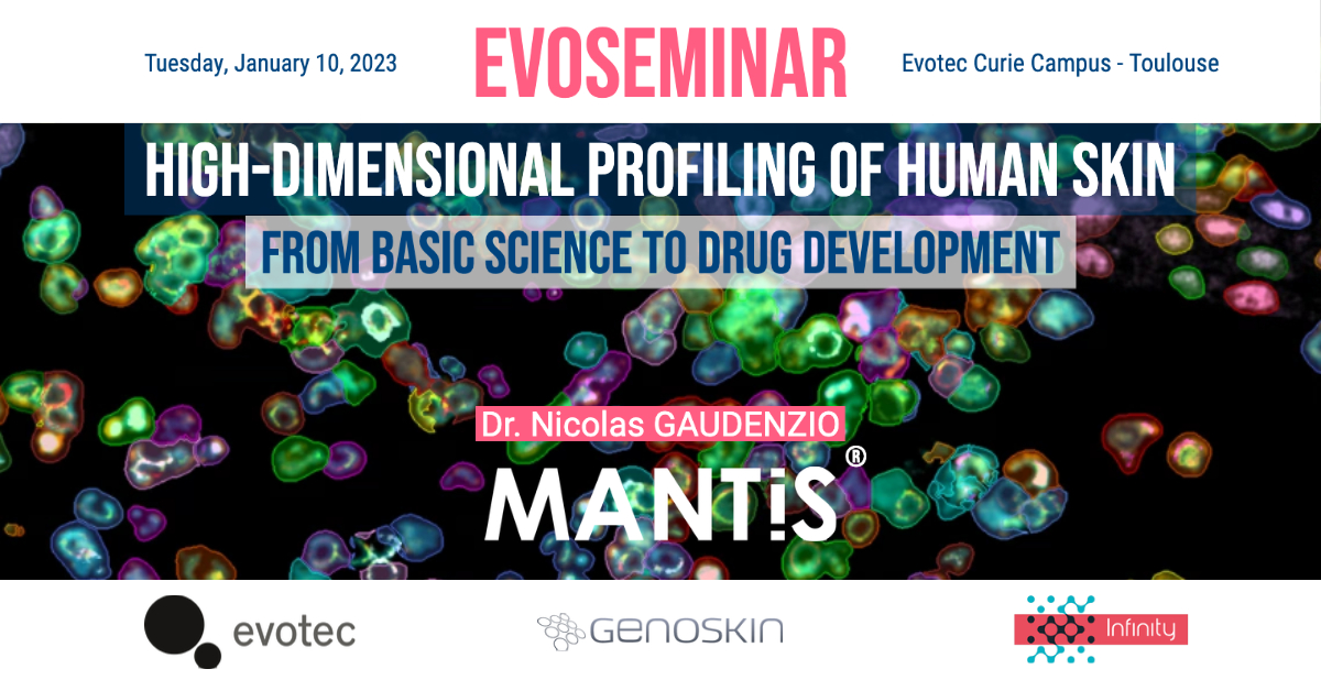 🎟 We’re delighted to announce that <a href="/Evotec/">Evotec</a> Toulouse and Michael Esquerré, VP Immuno-Oncology, have invited Nicolas Gaudenzio, our CSO and Research Director of the <a href="/InsermOccPy/">Inserm Occitanie Pyrénées</a> Infinity Lab, for a live #evoseminar presentation at the Curie Campus in Toulouse on January 10th!