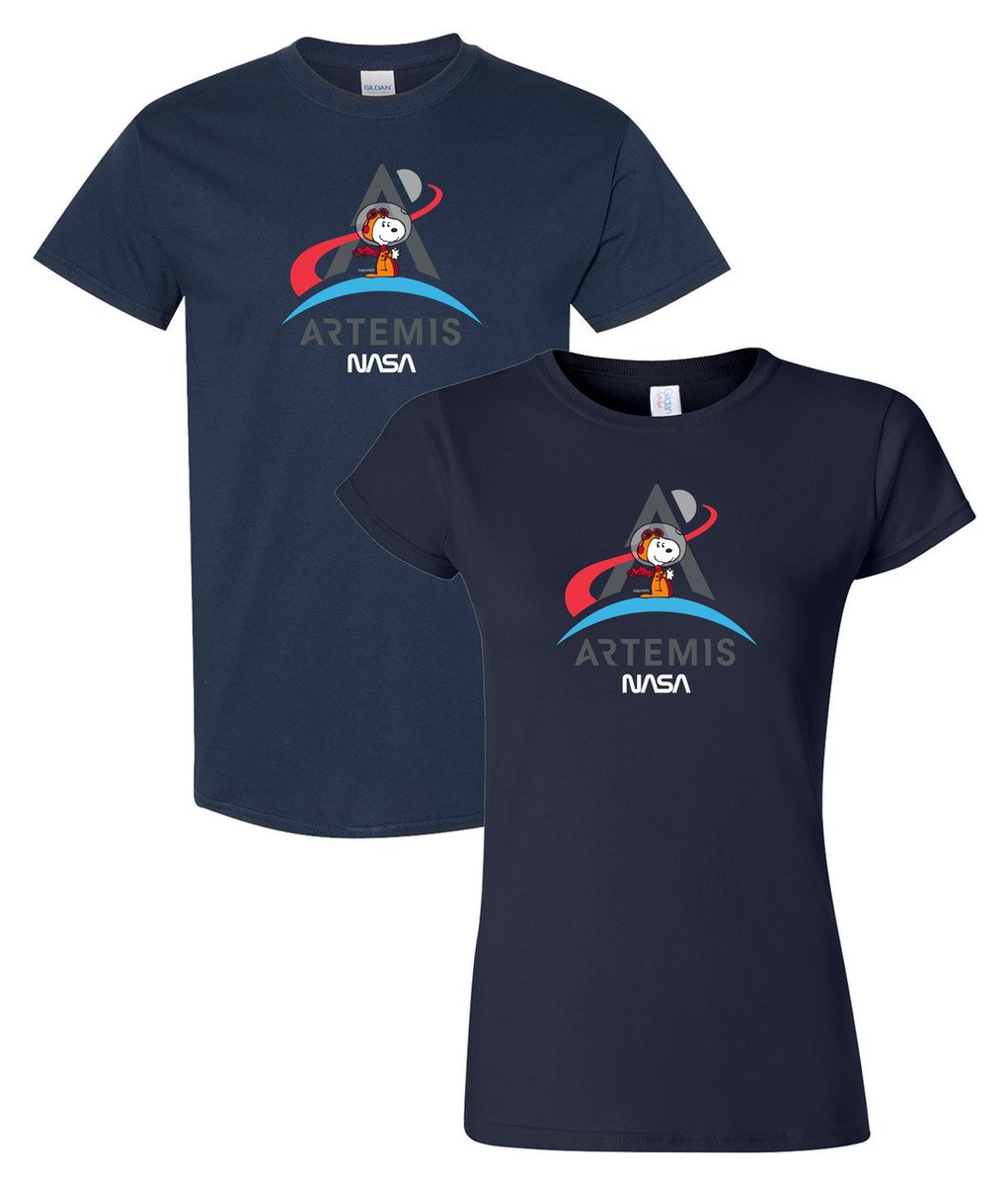 giopagliari's tweet photo. #Artemis Snoopy t-shirts at the Official NASA Gear shop

@nasa_gear @Snoopy 

https://t.co/MA5zzkWwPf https://t.co/FKzPV9BLIg