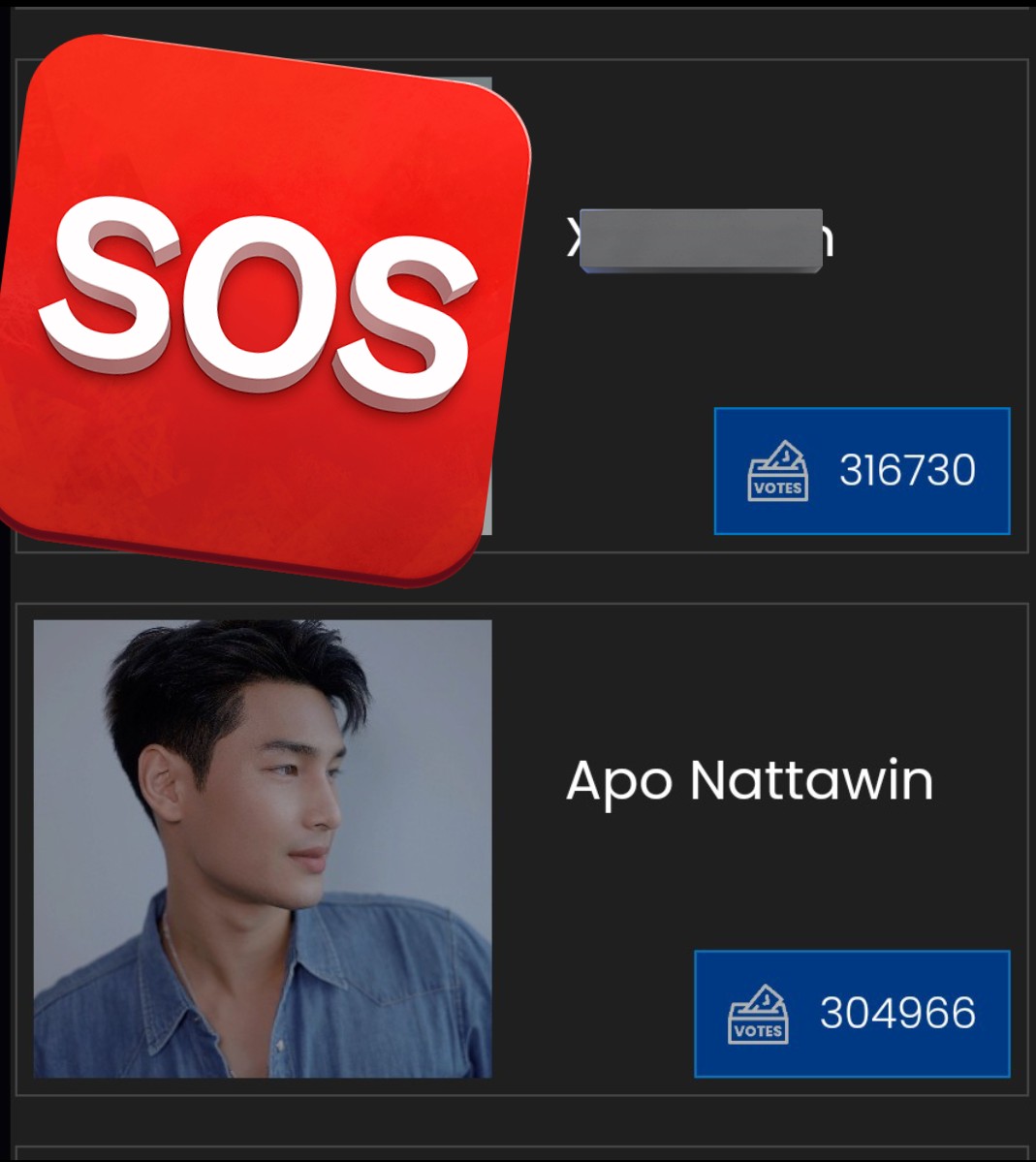 MileApoGuardVTS's tweet photo. 🆘️#apocolleagues and #UnnamedFandom🆘️

Don't forget to vote for apo @ ACOTY Website

Right now he is in 4th place.
🎯3rd place
Gap- -11,764points

Web🔗- 2x every 6hours
ACOTY2022 :https://t.co/G3BF8W8jIM 

#Nnattawin https://t.co/Oud2hsc3eX