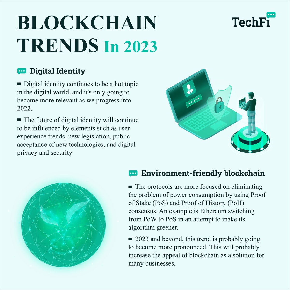 Techfi_Info's tweet image. 📍Although 2022 witnessed a deep down of cryptocurrency, tons of innovation still emerges and are promising to drive the blockchain world in the next year and beyond. 

❓Which trend do you think will lead our blockchain future? 

#blockchaintrends #blockchain2023 #trends2023