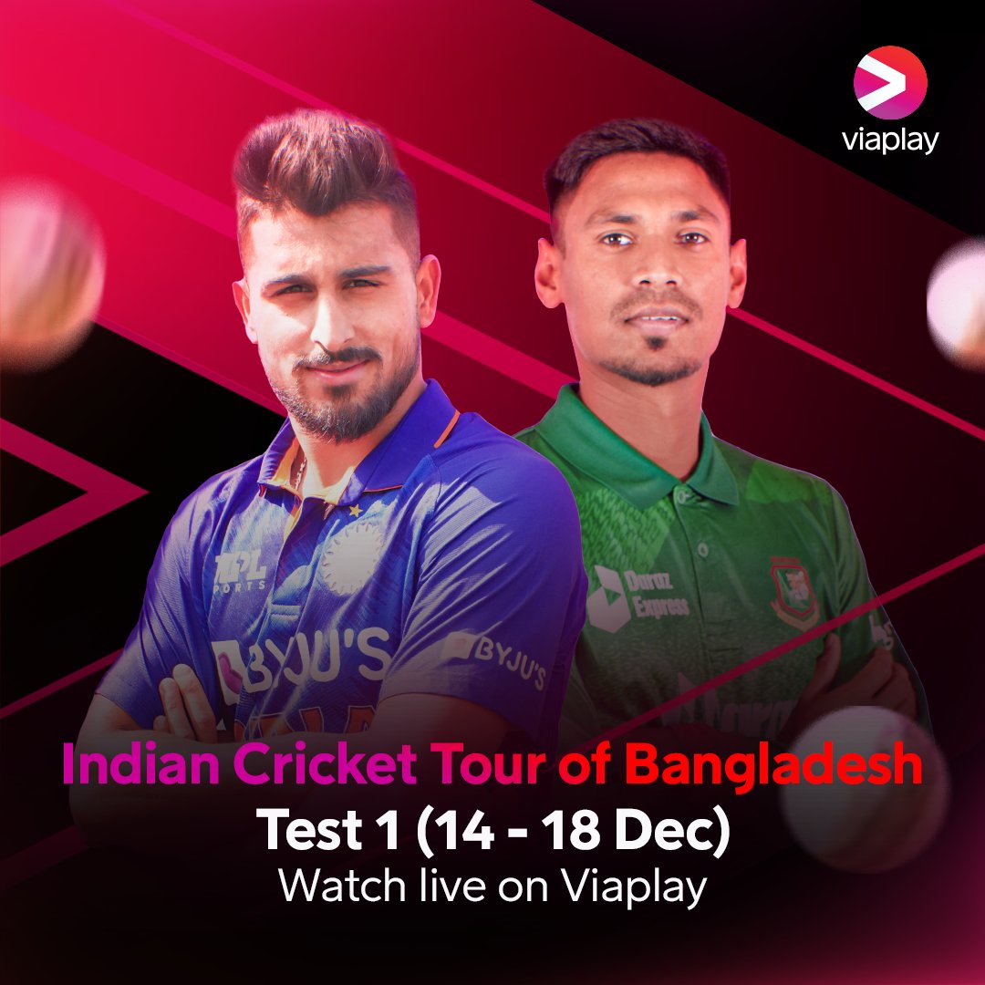 🇧🇩 𝗕𝗮𝗻𝗴𝗹𝗮𝗱𝗲𝘀𝗵 𝘃𝘀 𝗜𝗻𝗱𝗶𝗮 🇮🇳 𝟭𝘀𝘁 𝗧𝗲𝘀𝘁, 𝗗𝗮𝘆 𝟮 🏏 📺 Live NOW on Viaplay Sports 1 Watch live, or stream from the beginning on the Viaplay app! #BANvIND #CricketTwitter
