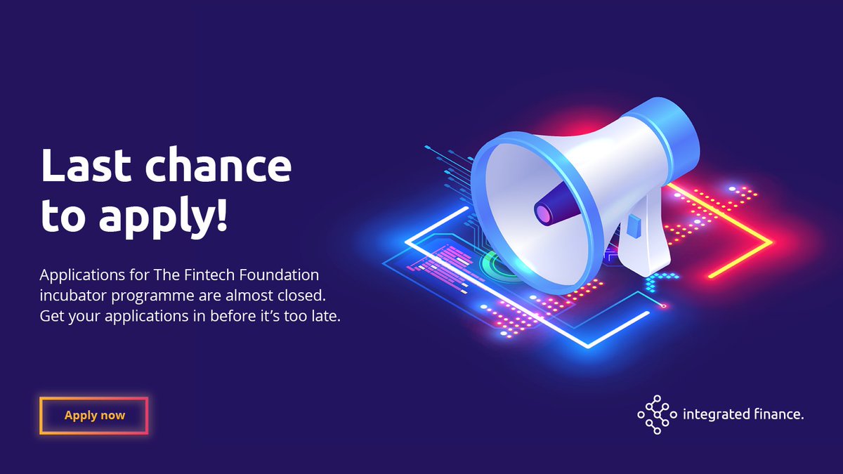 integratedfina4's tweet image. Applications for the Fintech Foundation are almost closed!

You&apos;ll have access to: 

✅ Robust 12-week programme.

✅ Regular workshops with industry leaders.

✅ Access to our entire technology stack.

✅ And more!

Register here: eu1.hubs.ly/H024cTl0
#IFincubator