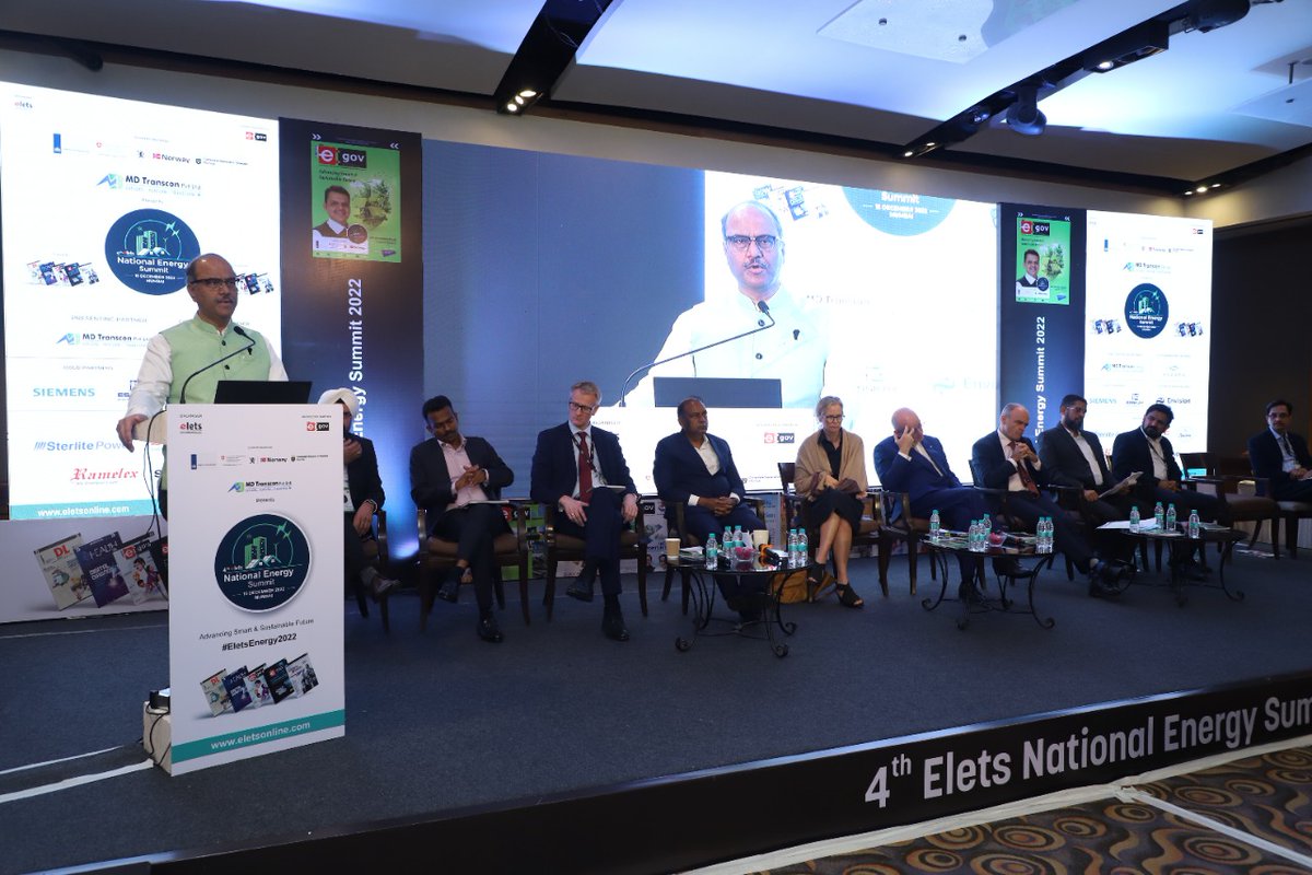 egovonline's tweet photo. Keynote Address: @vishwasvpathak, Director, Maharashtra State Electricity Board (MSEB) Holdings Co. Limited said, "India is well poised to become a $5 trillion economy by 2030. The power sector has to play a transformational role in this endeavour.
#EletsEnergy2022 #EletsEnergy https://t.co/YXybZ64t3t