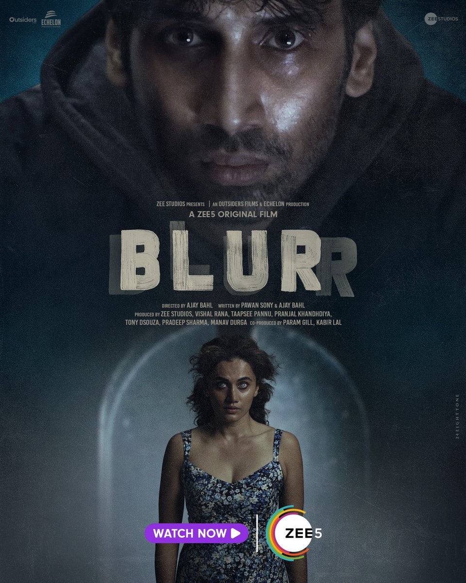 All clues lead to one prime suspect but is he really guilty? #BlurrOnZEE5, watch now 

#Blurr #ZEE5 
@taapsee @gulshandevaiah @abhilashthapli #AjayBahl #PawanSony @ZEE5India @manish_kalra_ @ZeeStudios_ #OutsidersFilms @echelonmumbai @itsvishal_rana @pranjalnk @ZEE5Global