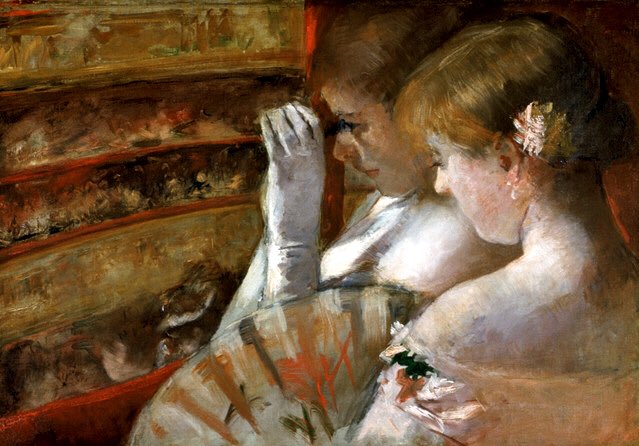PatrickBry2's tweet photo. Mary Cassatt. Dans la loge 1879.  https://t.co/htCV7lTqH6 https://t.co/NufATwC02v
