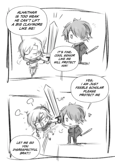 #haikaveh rkgk

he's very weak😔😔😔hoping his senpai protect him😔😔😔😔 