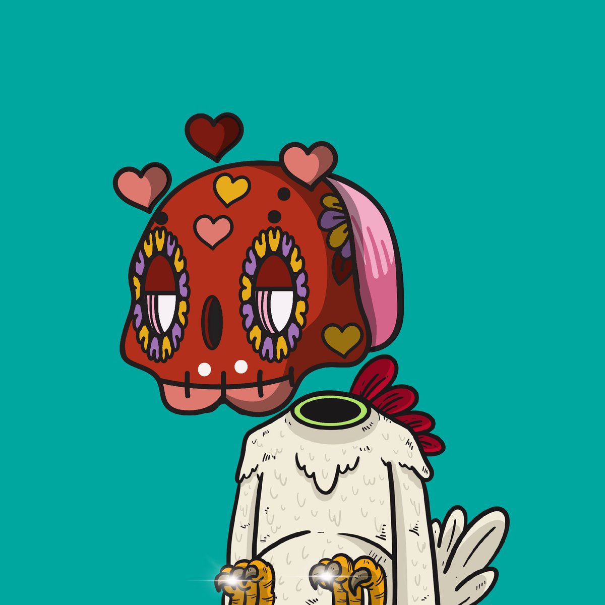 I got myself an early Christmas pressie!🎄🎁😍
And even though it's still 10 days away, I couldn't help myself, I had to try it on!  So how do I look? 🥰
#NewProfilePic #vivalosmuertos <a href="/los_muertosNFT/">Los Muertos</a>