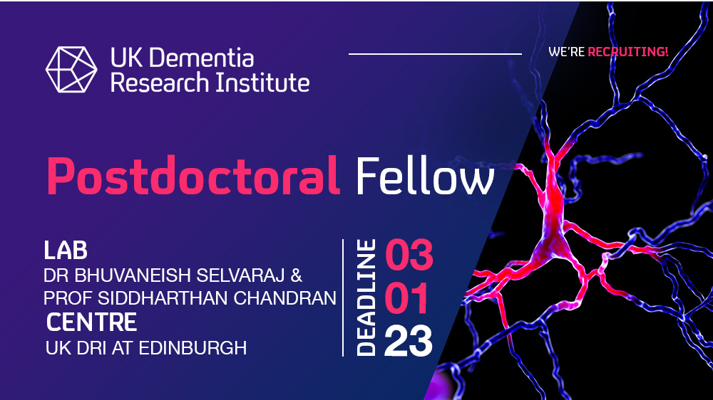 🚨Exciting opportunity for a postdoc to join Dr @bhuvaneish Selvaraj & Prof Siddharthan Chandran's group for a project utilising 3D organoid models to study neuro-muscular junctions & oligodendrocyte myelination & its involvement in MND👉buff.ly/3iQY92M