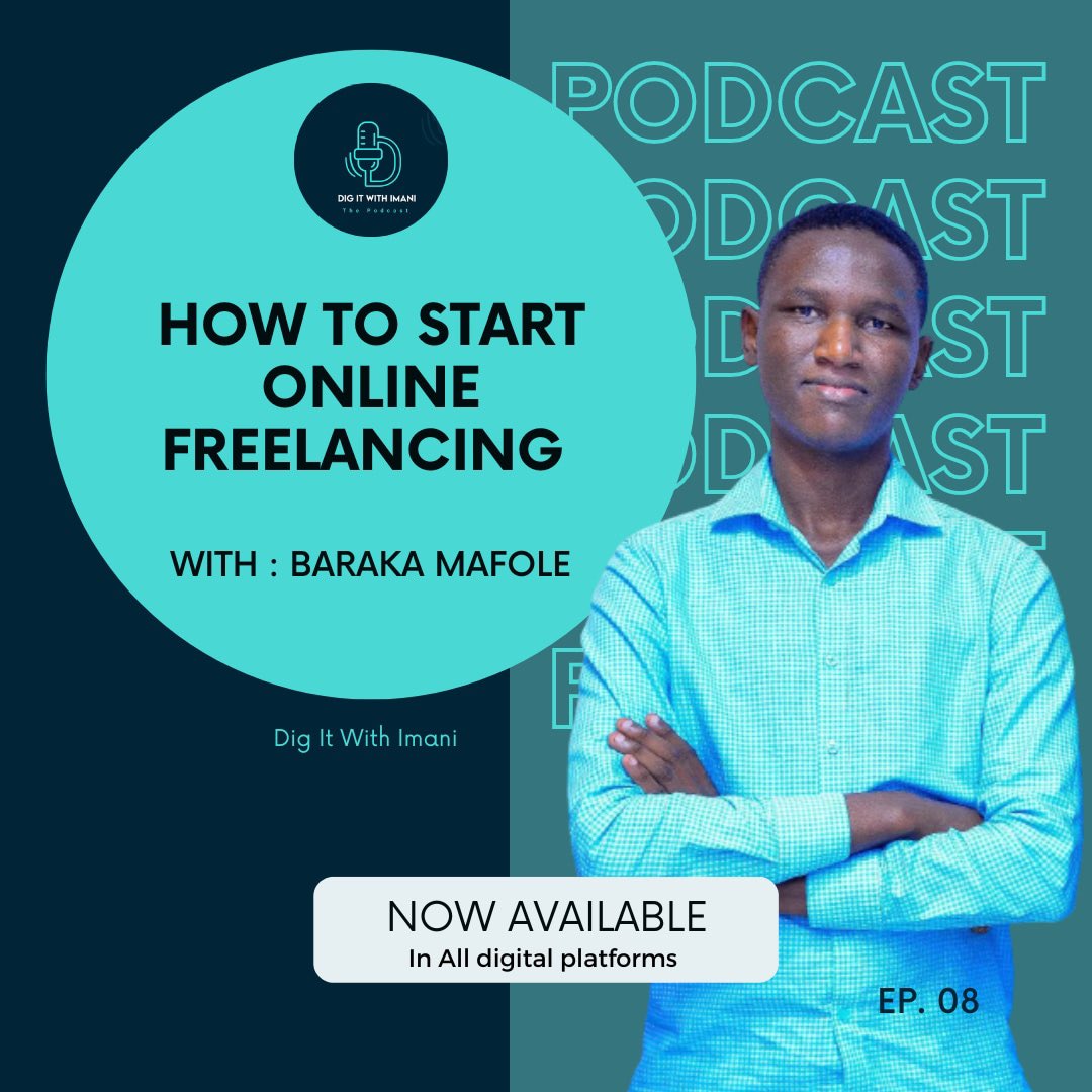 digitwithimani's tweet photo. "Digital freelancing is all about creating and maintaining your niche,"says @mafolebaraka as he speaks with @DigItWithImani on why #digitalfreelancing is the future of entrepreneurship and self-employment for youths.

https://t.co/TxgSRQYjWu https://t.co/Ra3s5LnplL
