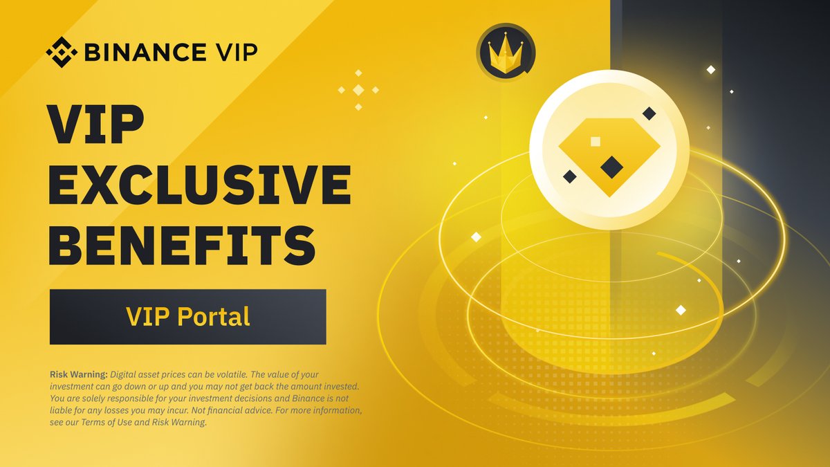 As a #Binance VIP, you’ll be able to access exclusive services through the #VIP Portal! Including: 🔸Data reporting and analytics 🔸Personalised user interface 🔸VIP-only promotions Get started ➡️ binance.com/en/vip-portal-…