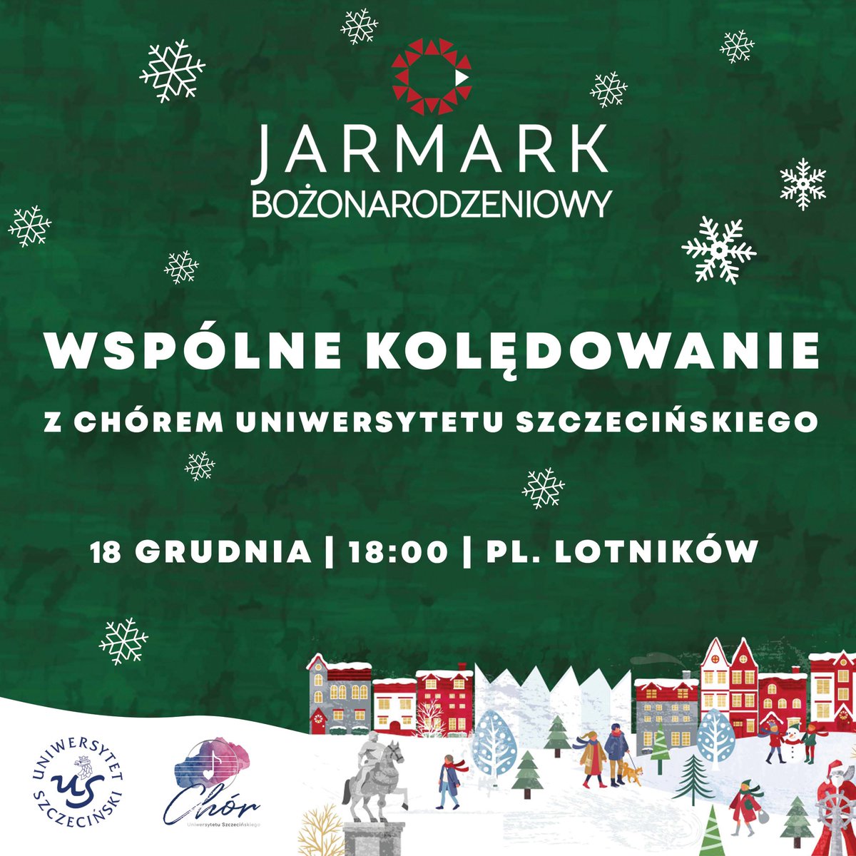Już w tę niedzielę odbędzie się wspólne kolędowanie z Chórem Uniwersytetu Szczecińskiego. 🥰
