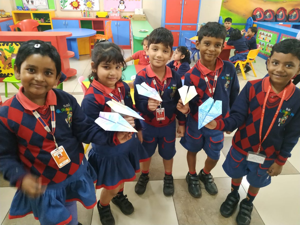 SAI_Edu_In's tweet photo. The students of KG II were made aware of the several benefits as well as the imperative role that air transportation plays in terms of being the fastest means of transport.
#naturalisticintelligence
#finemotorskills
#airtransport
#flyhigh https://t.co/QDe9EZiS8R