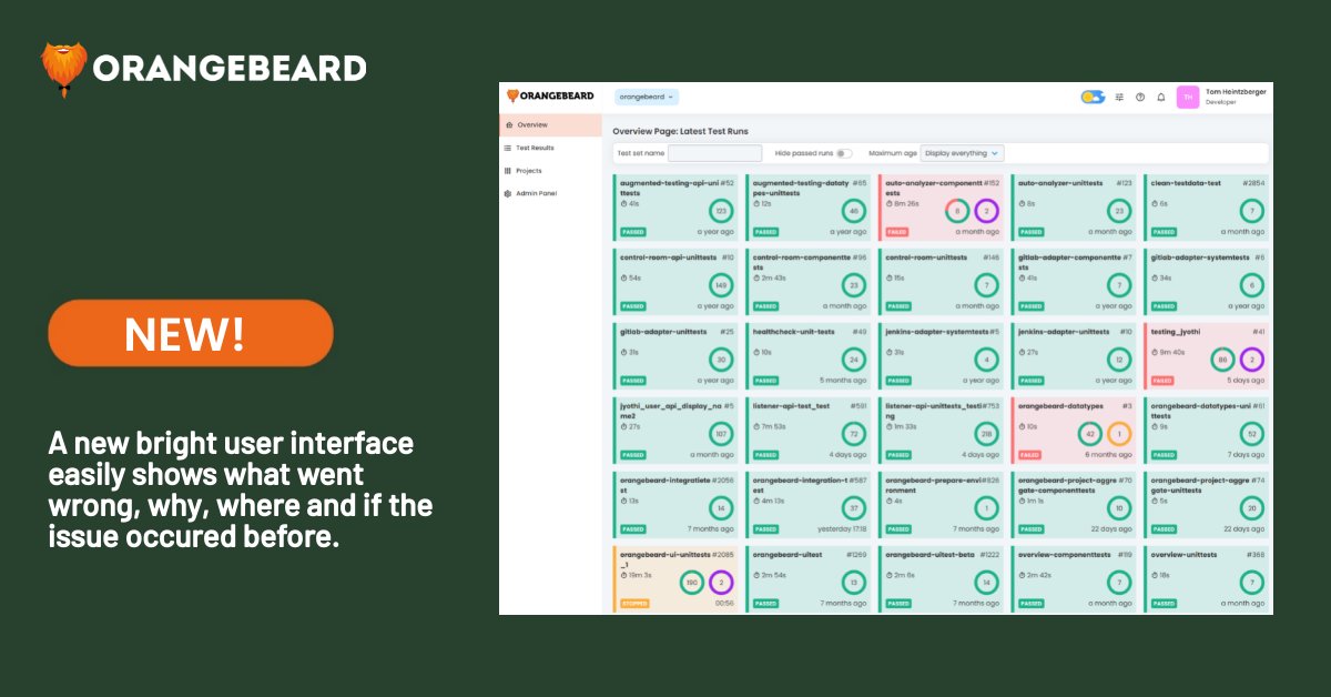 𝗡𝗲𝘄 𝗹𝗮𝘂𝗻𝗰𝗵! 
We created a bright new user interface that easily shows what went wrong, where and why in a blink of an eye. Test results are automatically analyzed and classified which saves a lot of time.  

#analysis #news #data #insights #testing