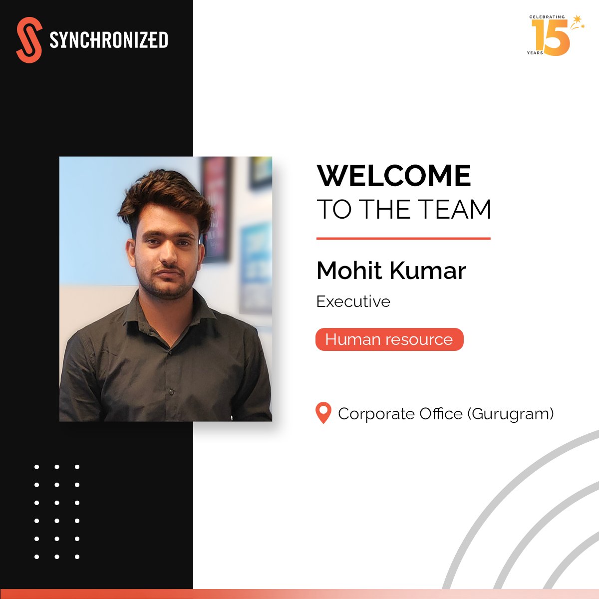 SynchronizedLtd's tweet photo. #welcomeonboard
.
.
.
#newjoinee #welcometotheteam #teammember #workwithsync #newmember https://t.co/yovL844nlS