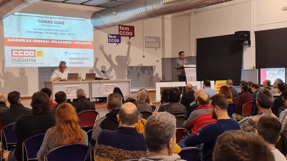 FICCOOCat's tweet image. Avui a Cornellà es fa el Plenari de l&apos;actiu sindical de @FICCOOBLLPAG on es presenta el balanç de la feina feta i s&apos;exposaran els reptes que tenim per davant 
#IndústriaMotordIgualtat
