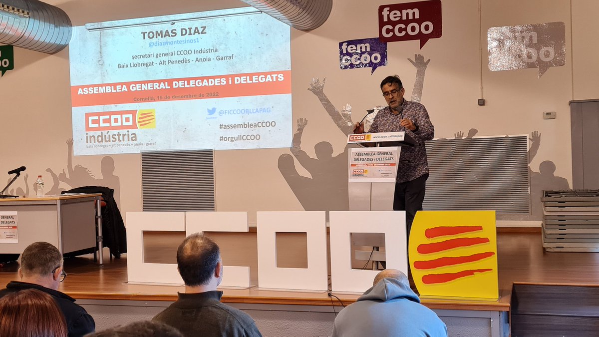 FICCOOCat's tweet image. Avui a Cornellà es fa el Plenari de l&apos;actiu sindical de @FICCOOBLLPAG on es presenta el balanç de la feina feta i s&apos;exposaran els reptes que tenim per davant 
#IndústriaMotordIgualtat