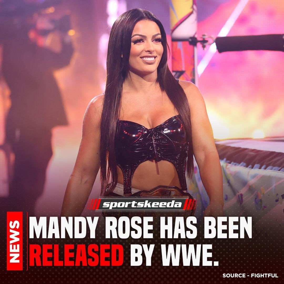 wolfdameon73's tweet photo. WWE better be hoping if there’s any chance of her wanting to even try to resign that they better have a great offer in mind. This is ridiculous she didn’t do anything wrong. This double standard needs to stop. #MandyRoseDeservesBetter https://t.co/u0UdJssOjh