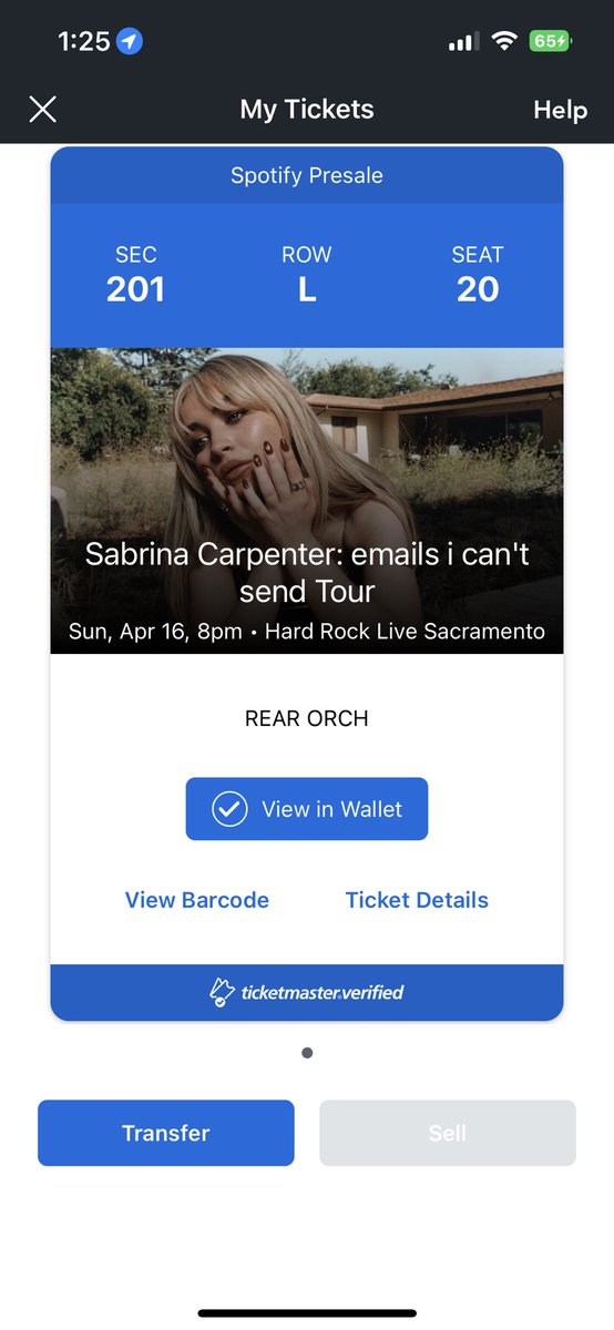 _kaylanocum's tweet photo. Selling 1 Sabrina Carpenter Ticket for the Sacramento show on April 16!!!!!! #sabrinacarpenter #presalecode #Presale #EmailsICantSendTour https://t.co/VCUrFxpb6z