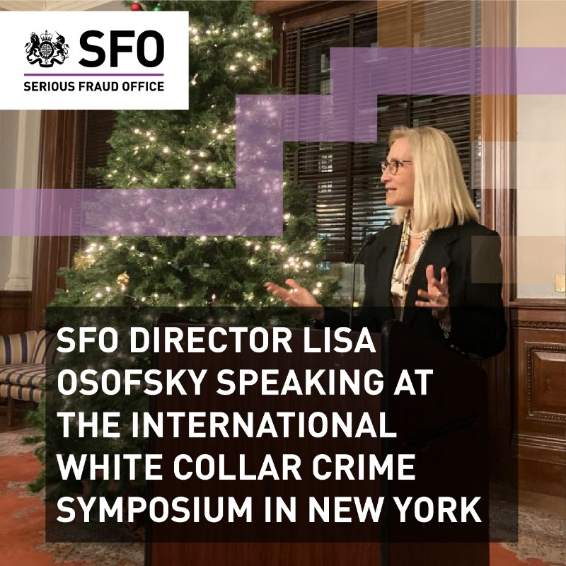UKSFO's tweet photo. What the past month has looked like for the SFO:

🤝Meeting with key 🇺🇸 law enforcement partners
⚖️Welcoming the @attorneygeneral to our office
🎙️ Sharing expertise on our priorities, investigations and policy aims at major conferences

See more 👇