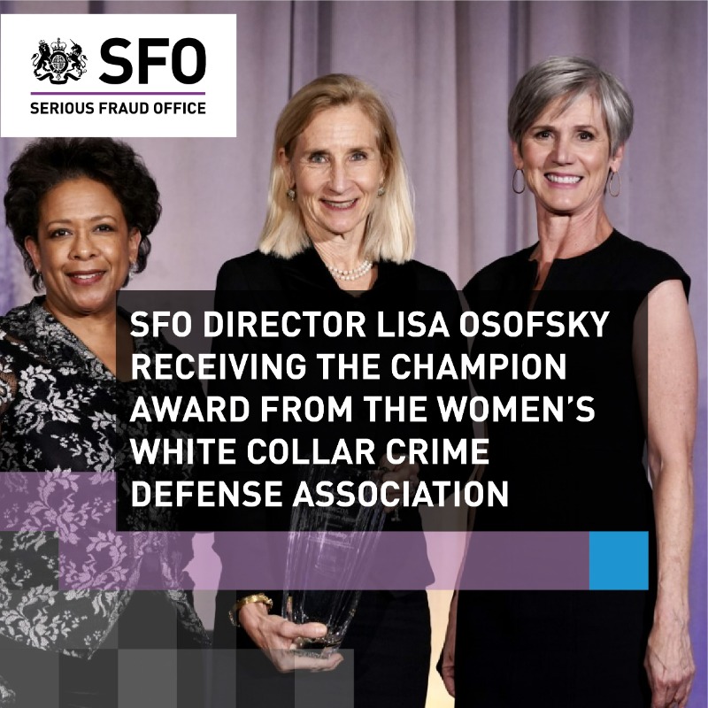 UKSFO's tweet photo. What the past month has looked like for the SFO:

🤝Meeting with key 🇺🇸 law enforcement partners
⚖️Welcoming the @attorneygeneral to our office
🎙️ Sharing expertise on our priorities, investigations and policy aims at major conferences

See more 👇