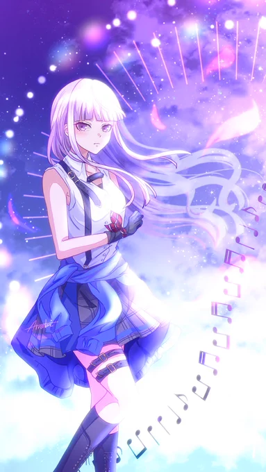 #プロセカ  ×    #ダンガンロンパ 【 希望を探す事…希望を見つけようとする事…それこそが本当の希望…そんな希望さえあれば、人はどんな苦境に陥っていても前に進む事が出来る… 】#星乃一歌  ×    #霧切響子 #Prsk_FA #ダンロン #illustraion 