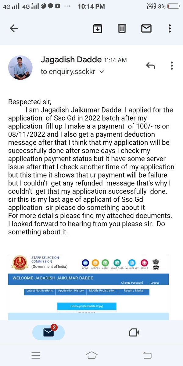 jagadish_dadde's tweet photo. @ssc_official__ 
@ssc_chief
@ABPNews 
@aajtak 
Please help media😭🙏🙏 https://t.co/3OdK7QJMpN