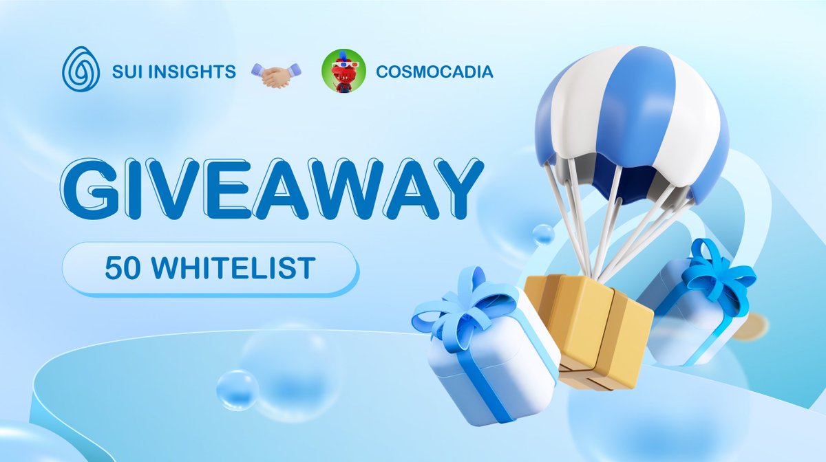 SuiInsights's tweet image. ☀️A GIVEAWAY EVENT SPONSORED BY @Cosmocadia IS COMING
 
1⃣ Go to app.quest3.xyz/quest/71762726…

2⃣ Complete all task

3⃣ Claim Rewards

9 DAYs⏳