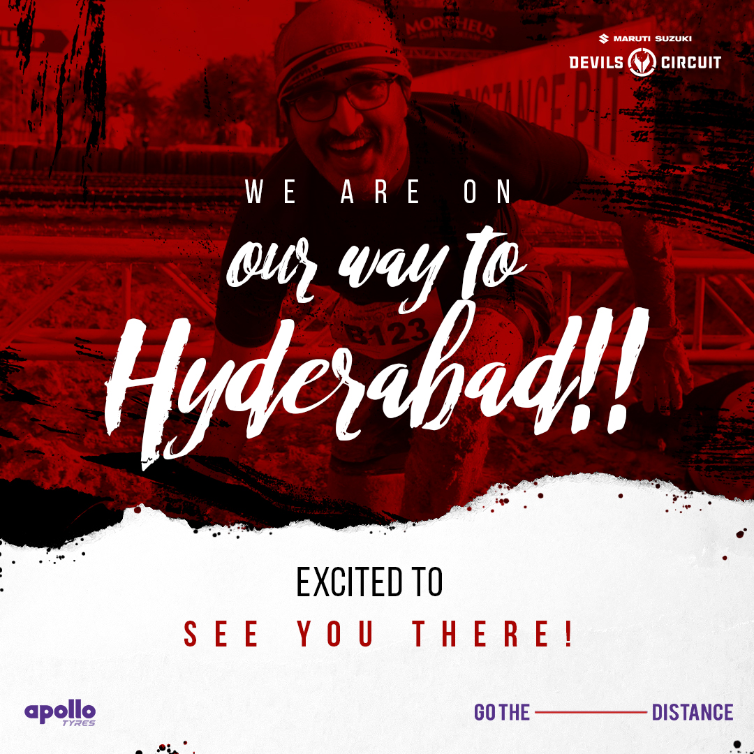 apollotyres's tweet photo. We are all set and ready to unleash the Devil in Hyderabad! Are you as excited as we are? Tell us in the comments! 

#DevilsCircuit #ComingSoon #Hyderabad #StayTune #ApolloTyres #GoTheDistance https://t.co/4e9c4YsQUR