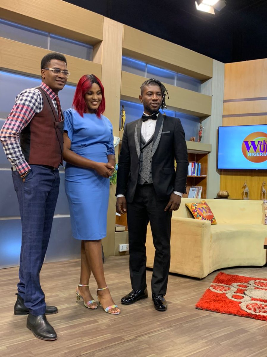 ashvil_2's tweet photo. Beautiful host #wakupnigeria on @TVCconnect , cudos for @zanzyENT @Onehousereality @mruniverseghana for believing in me https://t.co/d5kN2g9YBI