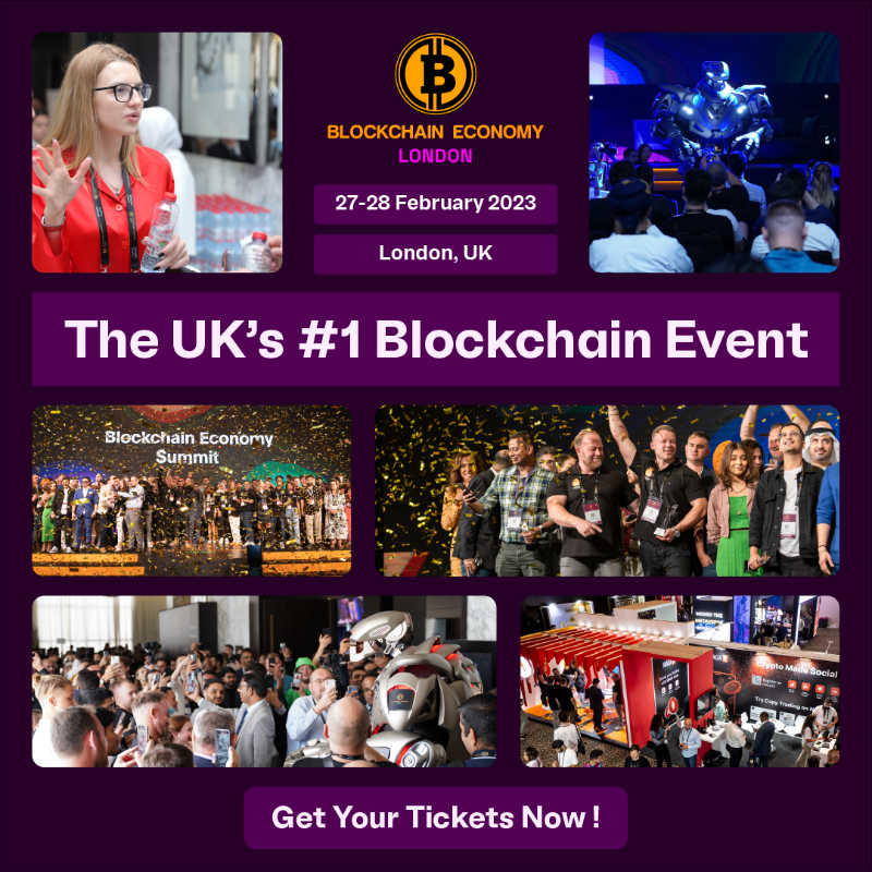 be_Teklip's tweet photo. Get Ready for the UK’s #1 Blockchain Event🚀
Network, Learn, Connect, and Party with the World's Top Crypto Companies and Blockchain Entrepreneurs.🔥
Secure your place while you can.

🗓️27-28 February 2023
📍London, UK
👉Blockchain Economy London Summit 

#BESUMMIT London 2023