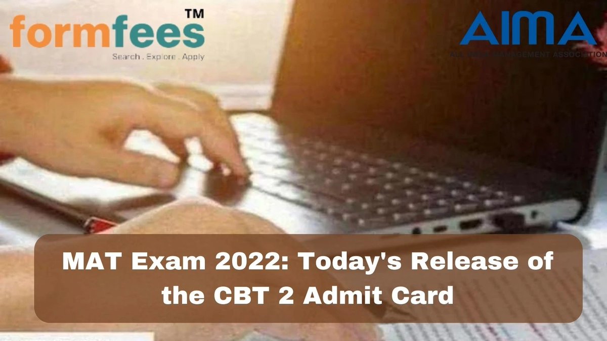 formfees's tweet photo. MAT Exam 2022: Today’s Release of the CBT 2 Admit Card
Only those applicants who have successfully registered for the December session CBT of the MAT entrance exam will be read more... https://t.co/mWNQI0bnNx
#formfees #matexam #cbt2 
@indiatvnews @ZeeNews @HindustanTimes @ndtv https://t.co/uPuTczfZdh