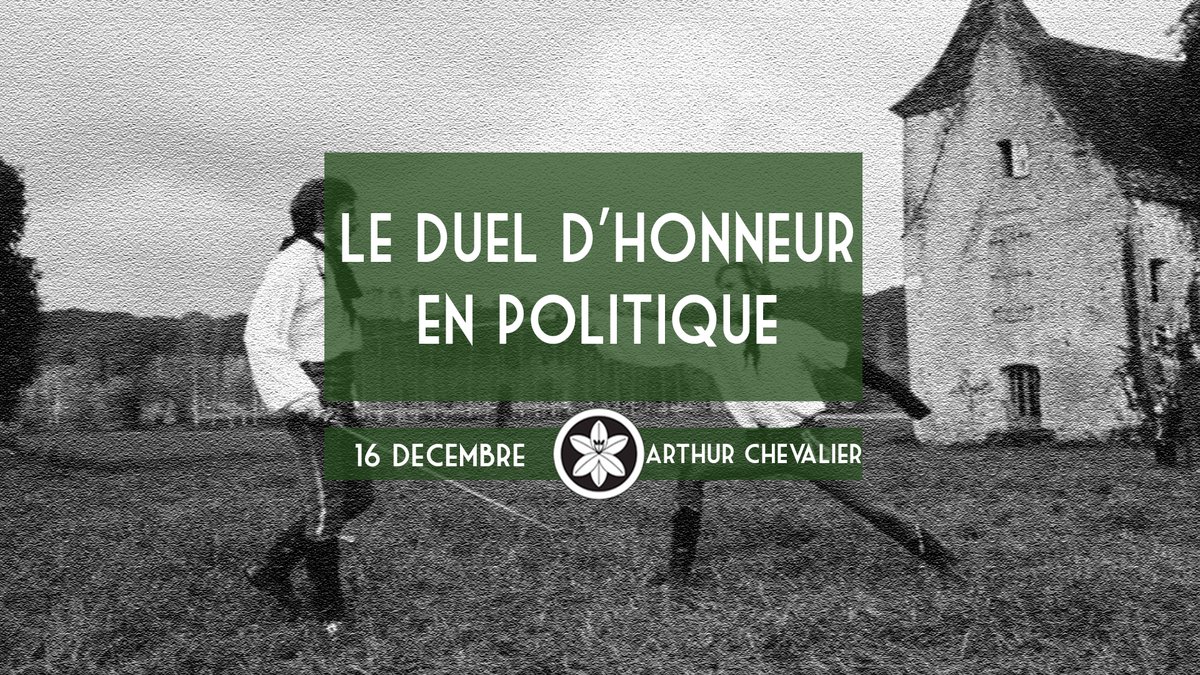 DextraOfficiel's tweet photo. Chers amis, chers camarades,

Nous avons la joie de recevoir Arthur Chevalier, docteur en économie et bretteur poly-armes.

Son intervention portera sur un sujet historique et para-politique : les duels politique dans l’histoire.

https://t.co/nUjVOtTwEF https://t.co/n62r29Sxru