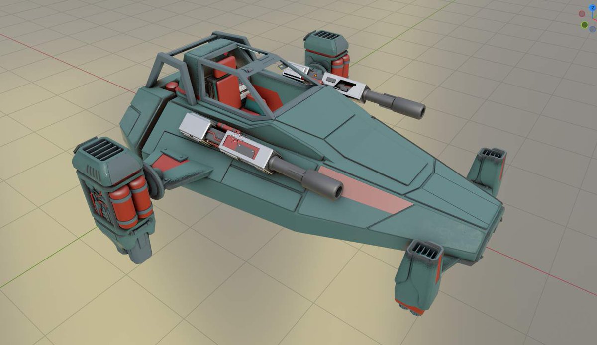 Thunder_Owl's tweet photo. More work on "Sci-Fi Flyable Modular Starfighters"
#Blender3d #UE4 #UE5 #spaceship #gamedev 
QuadJetStarFighter? Yes/No? Anyway, choices will be there for you 😎 https://t.co/iH0GfMLlBV