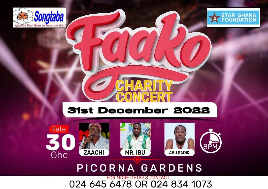 Songtaba (@songtabango) on Twitter photo As part of activities for the growth of our #FaakoSocialFund under the #StarGhana #GivingForChange Project, this event is to help raise funds to support #women and #girls, the #vulnerable, and the #lessPrivileged in society.
<a href="/STARGhana/">STAR-Ghana Foundation</a> <a href="/LamnatuAdam/">Adam Lamnatu</a>
<a href="/norsaac/">Norsaac</a> As part of activities for the growth of our #FaakoSocialFund under the #StarGhana #GivingForChange Project, this event is to help raise funds to support #women and #girls, the #vulnerable, and the #lessPrivileged in society.
<a href="/STARGhana/">STAR-Ghana Foundation</a> <a href="/LamnatuAdam/">Adam Lamnatu</a>
<a href="/norsaac/">Norsaac</a>