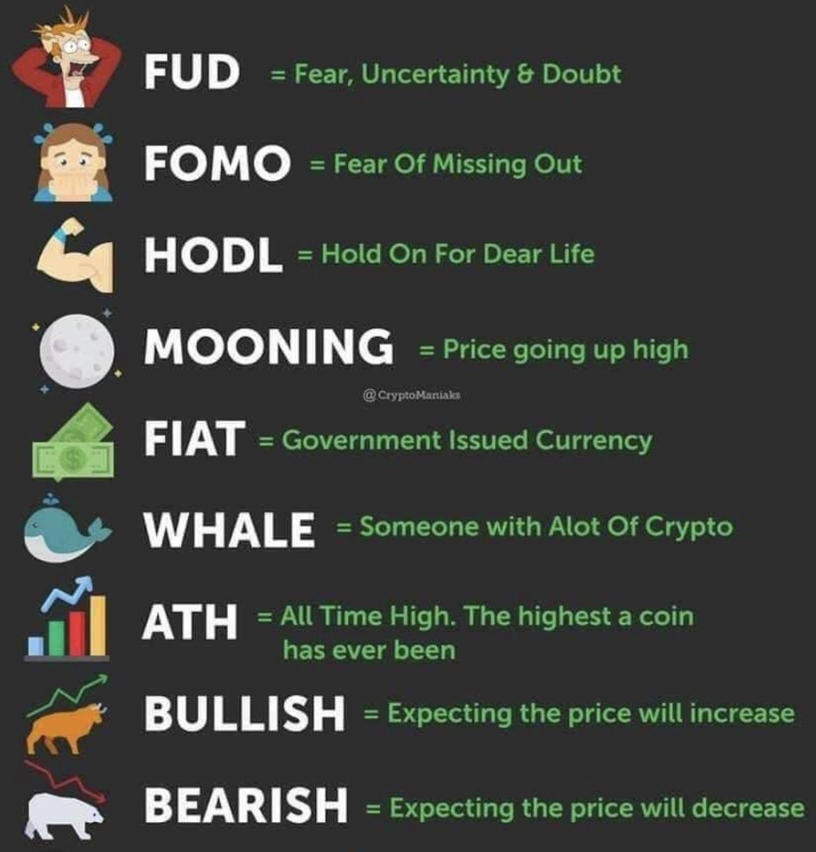 Callistonians's tweet photo. Learn the crypto slang https://t.co/W7zLyghBo5