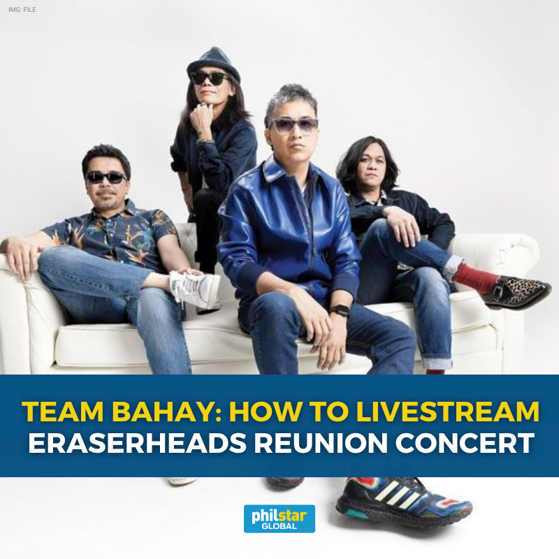 PhilstarNews's tweet photo. CAN'T GO TO ERASERHEADS REUNION CONCERT?

The much-awaited “Huling El Bimbo” reunion concert of Eraserheads will be livestreamed in the new Smart LiveStream App.

Find out how: https://t.co/5jvNzI6Bir https://t.co/eUGDbaFczW