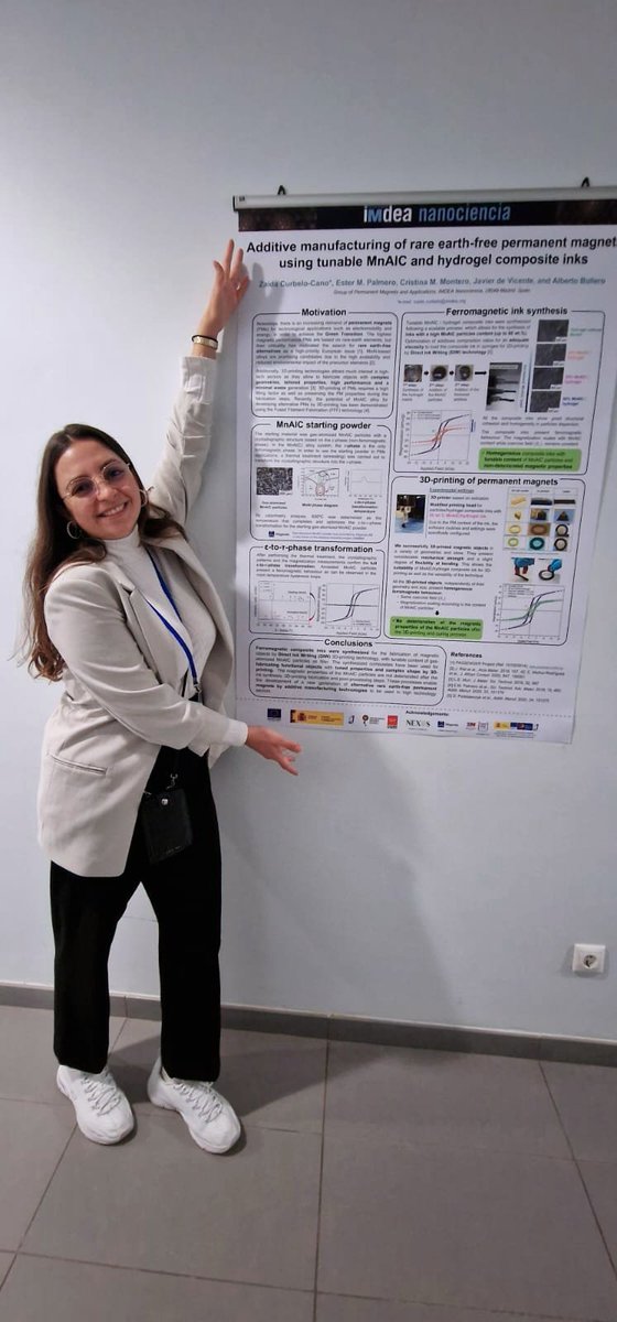 ZaidaCurbelo's tweet photo. Today we are at the 12th Early Stage Researchers Workshop in #nanoscience at @IMDEA_Nano. I am presenting a poster communication about my PhD thesis🤓. I would love to answer your questions today on Twitter! 💙 You can interact with us at #ESRW @PerMagIMDEA https://t.co/OMyxa4o9ub