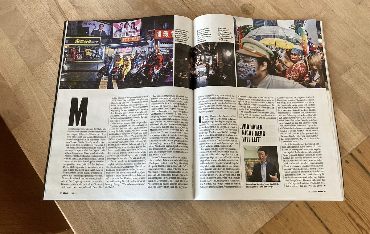 I spent the last months traveling, talking and eating my way through #Taiwan. You can get a glimpse of it in the new @sternde. Thank you @Anrizzy for the amazing photography.