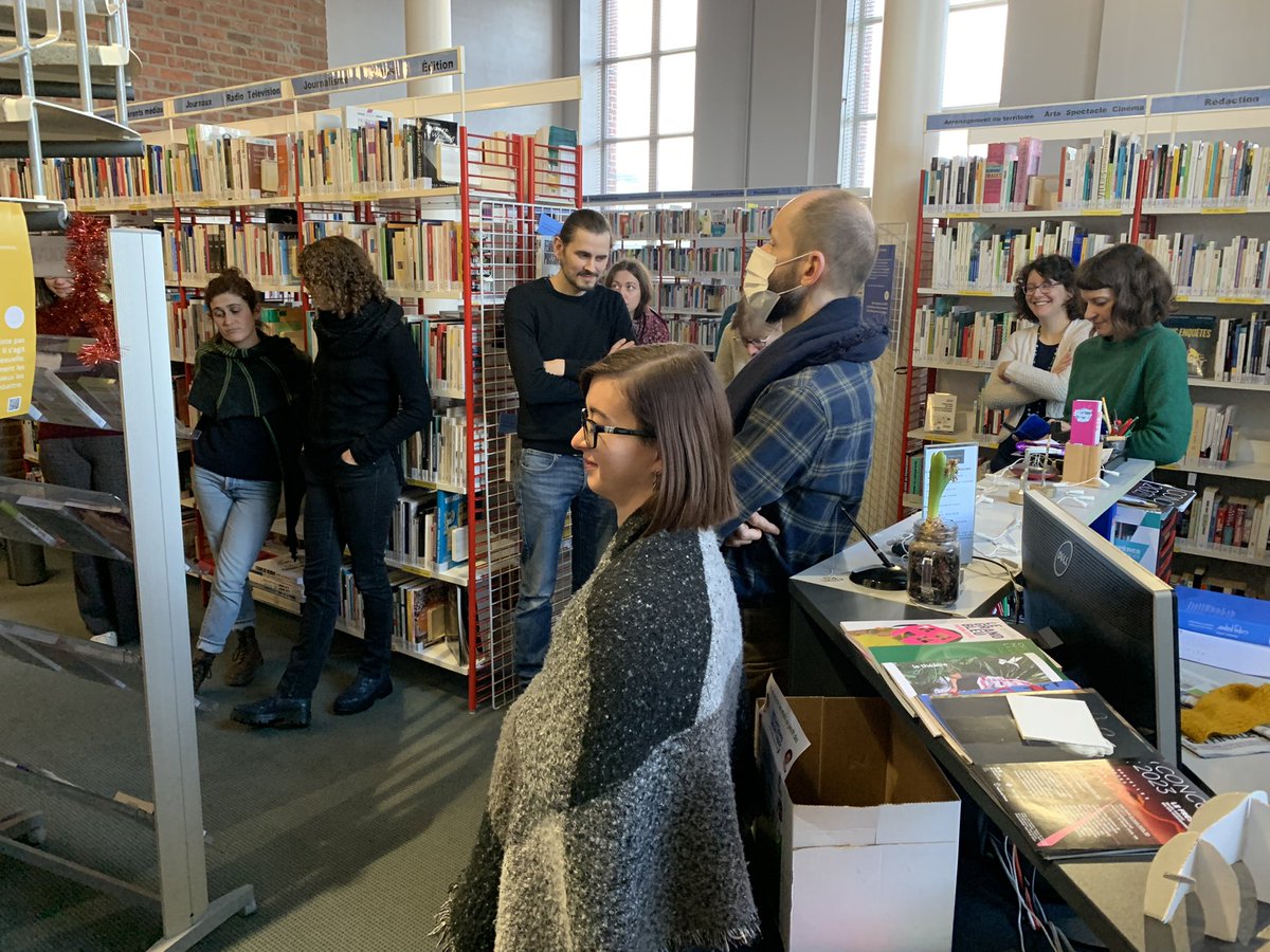 BULilleDG's tweet photo. Vos bibliothécaires sont à @InfocomBib pour un atelier d’échanges #Ubib ce matin. Merci à la Bib Infocom de #Roubaix pour l’accueil 👌🏼😉 https://t.co/06nCAPnCeA