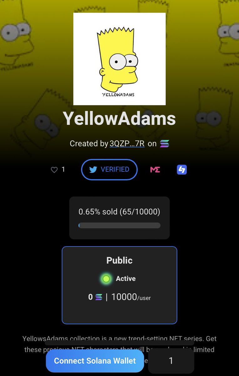 YellowAdams's tweet image. Get your nft here, only 1 second

🔗 launchmynft.io/collections/3Q…

#NFT #Messi𓃵 #OpenSeaCollection