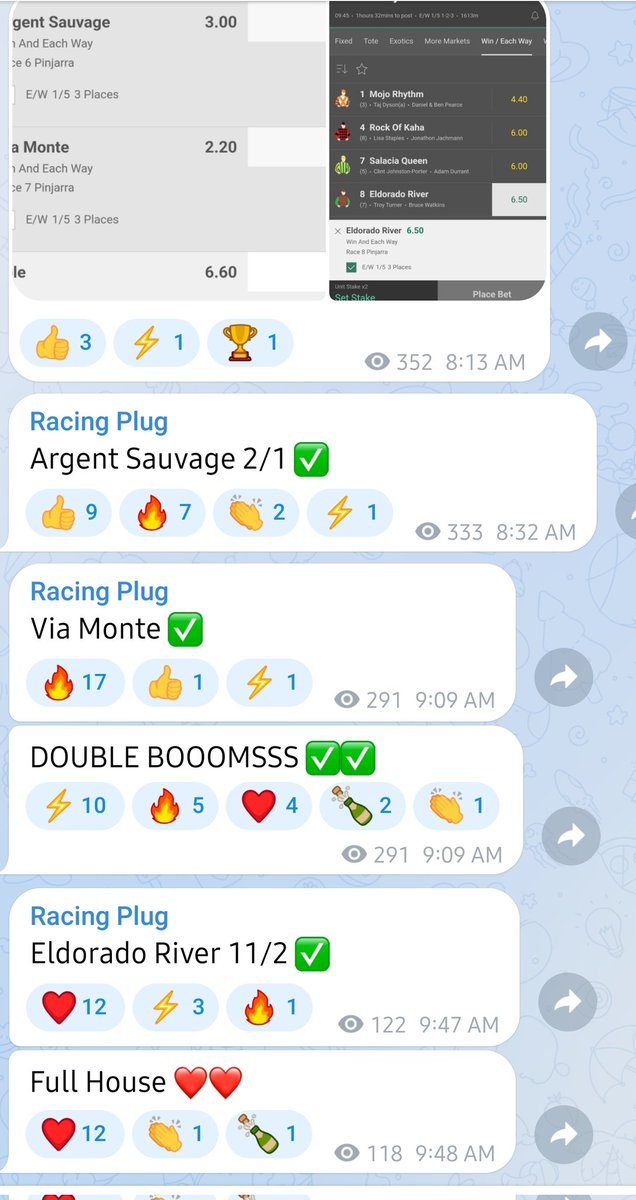 DanJamesRacing's tweet image. 7/1 Double Boooms ✅️
11/2 Single Booms ✅️

Cracking  morning once again 🔥🔥

Thanks!!!!

❤️ Hit Likes