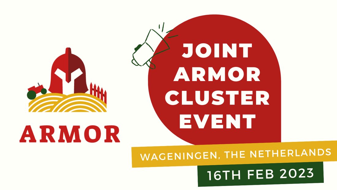 📢Save the date! 👨‍🔬Science Meets Industry: Joint #ArMoR Cluster meeting – Reducing antimicrobial use in Livestock🐮🐷🐔 🗓️16 Feb 📍Wageningen🇳🇱 / online ✍️Info & registration: cutt.ly/p0vOq4u #AnimalHealth #AnimalWelfare #OneHealth