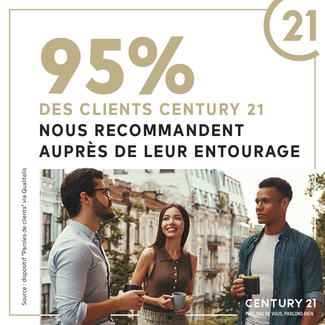 century21fr's tweet photo. #SatisfactionClient ✨ | C'est un fait ! 
Faites confiance à vos proches, vous ne le regretterez pas 😉

#Immobilier #Franchise #Logement https://t.co/ZCaIj10wAR