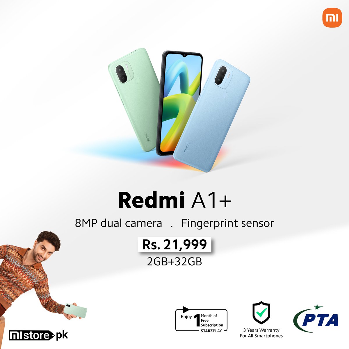 MistorePk's tweet photo. 𝗥𝗲𝘀𝘁𝗼𝗰𝗸 𝗔𝗹𝗲𝗿𝘁!

Pakistan ka A1 Smartphone, Redmi A1+ is back in stock at #Mistorepk.

Shop Today to get your hands on the hot selling Smartphone.

Order Now: https://t.co/5yckPpYmIy
#RedmiA1Plus #smartphone #Xiaomi https://t.co/0oAmDDj4me