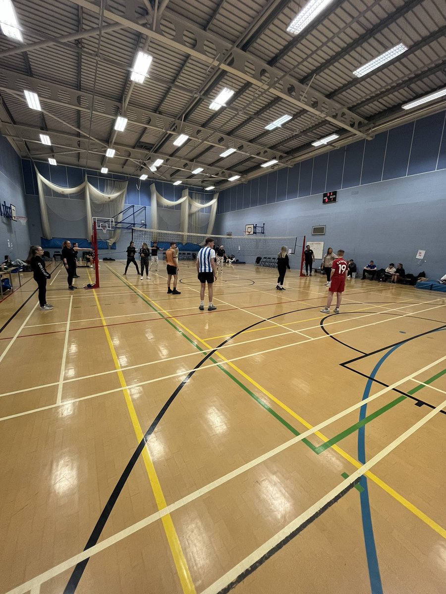 selbycollsport's tweet photo. The annual Volleyball tournament is well underway. The teams have come dressed and prepared! https://t.co/1jS78kcdmQ