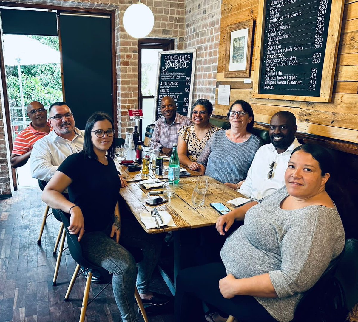 FishSA_'s tweet photo. Celebratory retirement lunch for Edwina Howard (@SAMSAMARITIME). The commercial fishing industry thanks you for 44 wonderful years of service! π #FishSA https://t.co/TrJLhx6ZFo